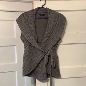 Edgy Gray Sweater Vest